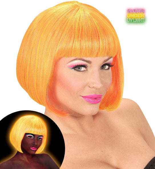 Widmann SRL Pruik, Valentina Neon Oranje/Geel Mix
