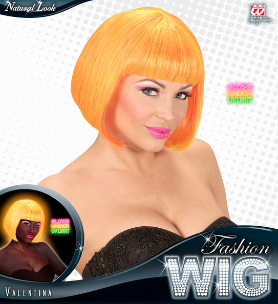 Widmann SRL Pruik, Valentina Neon Oranje/Geel Mix