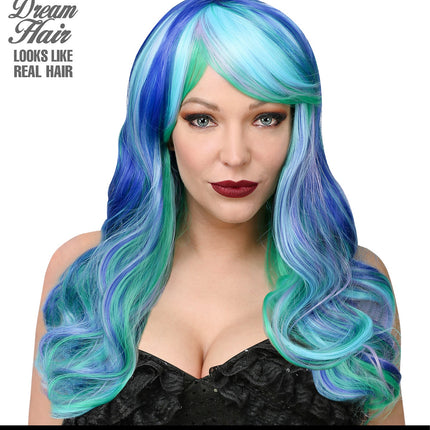 Widmann SRL Pruik zeemeermin Cosplay Leia