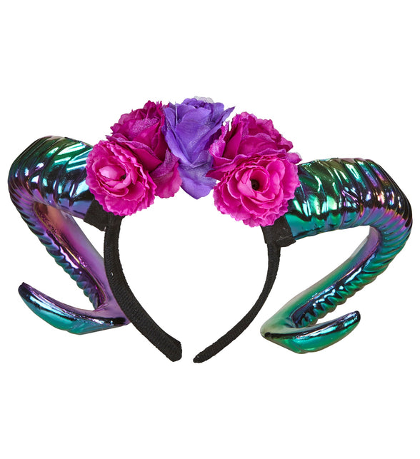 Widmann SRL Ram hoorns met bloemen