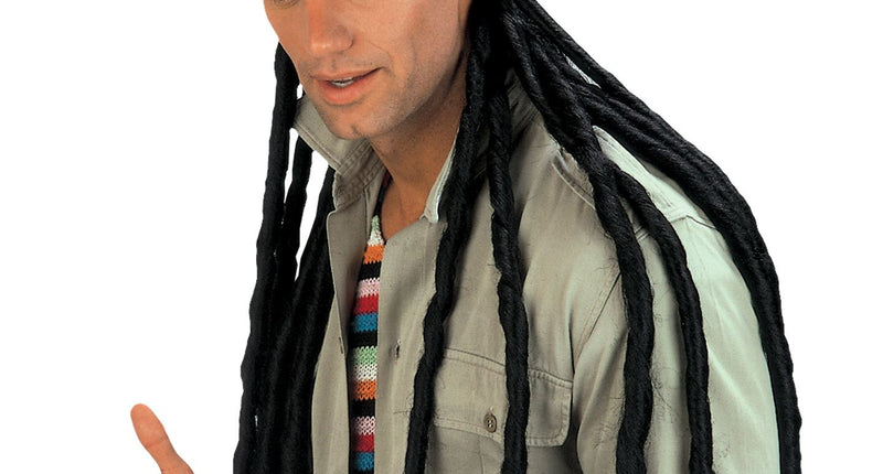 Widmann SRL Rasta muts met lange dreadlocks reggae