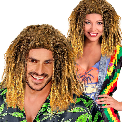 Widmann SRL Rasta pruik bruin blond