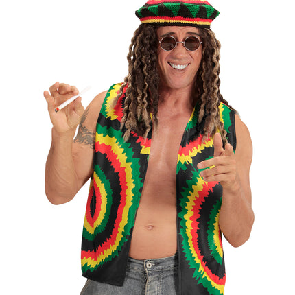 Widmann SRL Rasta vest  voor Jamaica party
