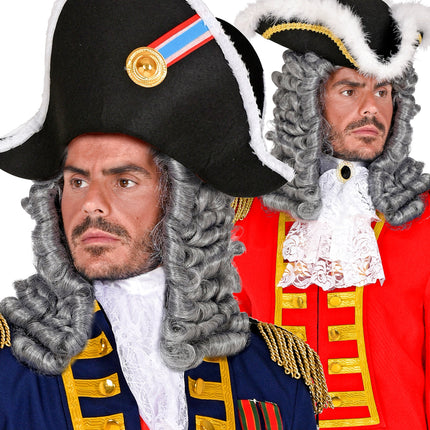 Widmann SRL Rechter of piraten pruik grijs