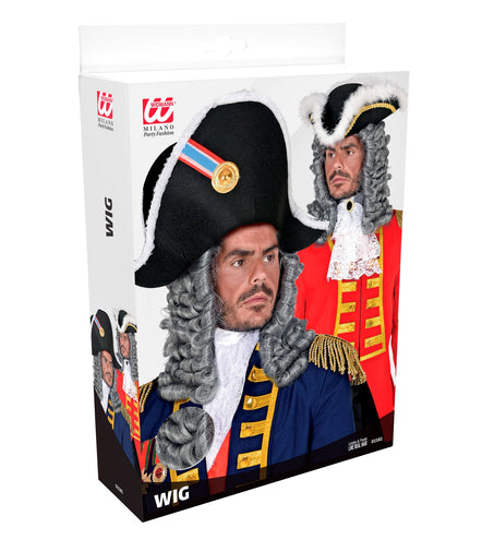 Widmann SRL Rechter of piraten pruik grijs