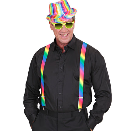 Widmann SRL Regenboog bretels gradient