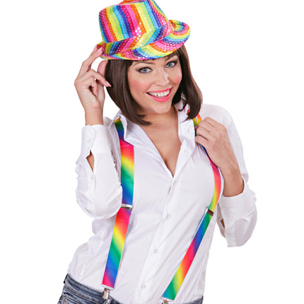 Widmann SRL Regenboog bretels gradient