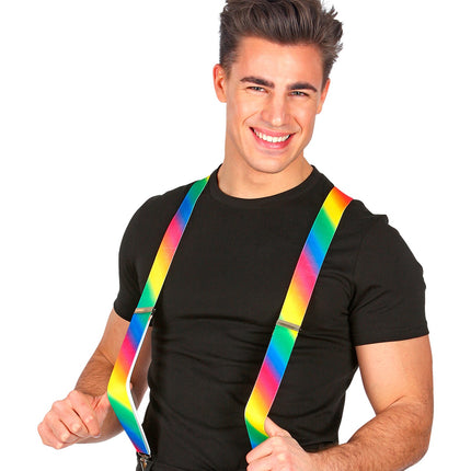 Widmann SRL Regenboog bretels gradient