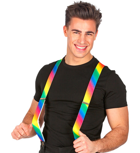 Widmann SRL Regenboog bretels gradient