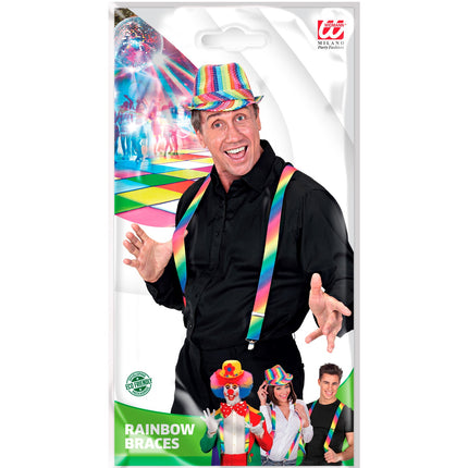 Widmann SRL Regenboog bretels gradient