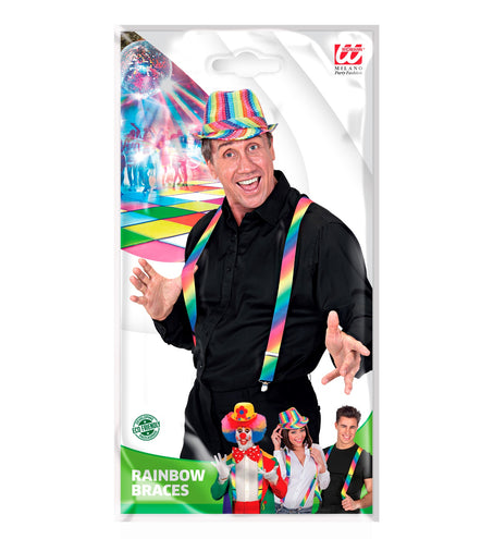 Widmann SRL Regenboog bretels gradient