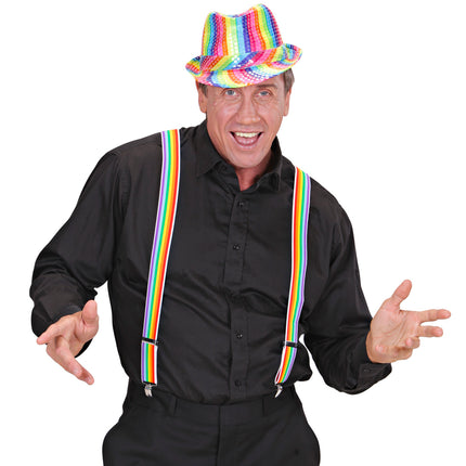 Widmann SRL Regenboog bretels rechte streep