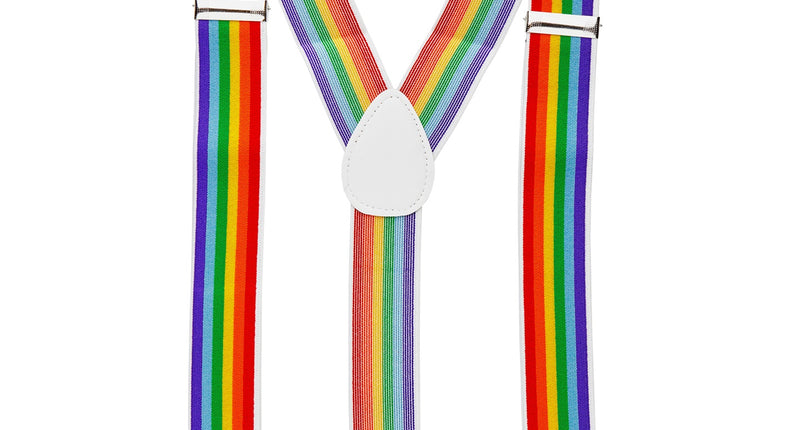 Widmann SRL Regenboog bretels rechte streep