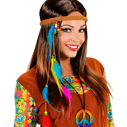 Widmann SRL Regenboog hippie halskettingen