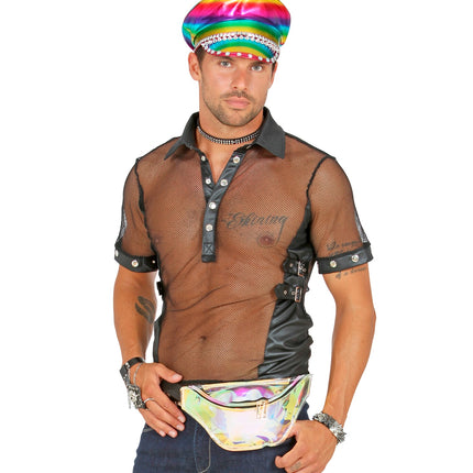 Widmann SRL Regenboog pet met studs