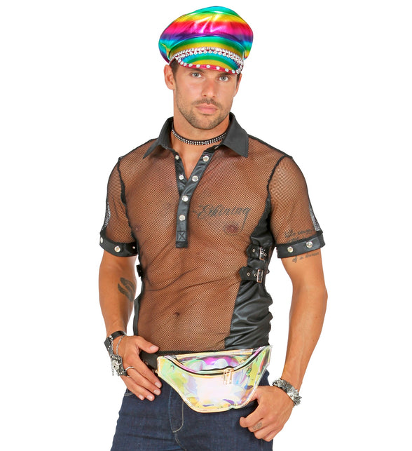 Widmann SRL Regenboog pet met studs