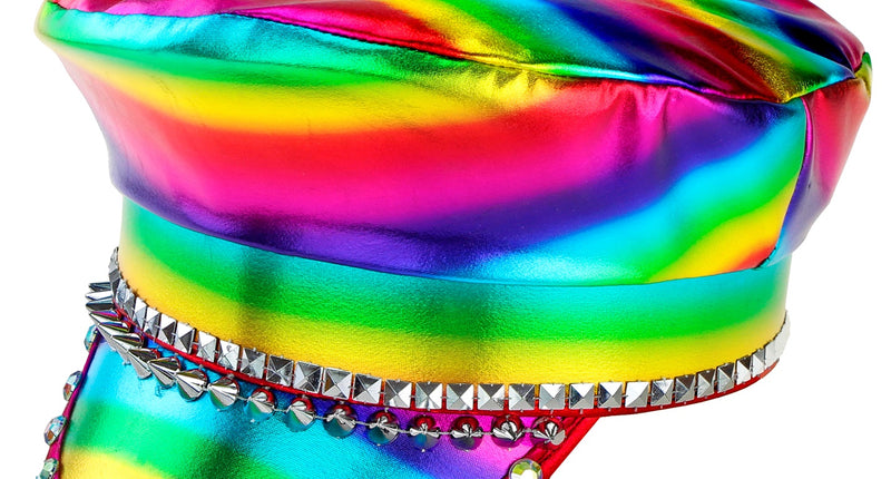 Widmann SRL Regenboog pet met studs