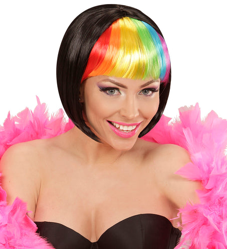 Widmann SRL Regenboog rave pruikjes