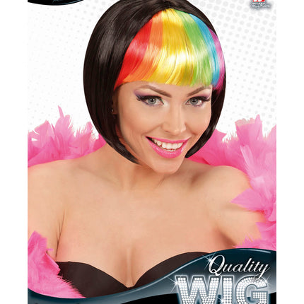 Widmann SRL Regenboog rave pruikjes