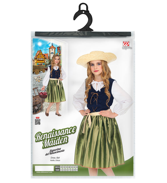 Widmann SRL Renaissance jonkvrouw kostuum meisje