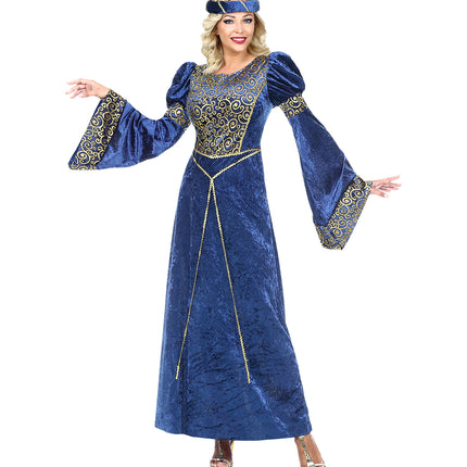 Widmann SRL Renaissance kostuum blauw