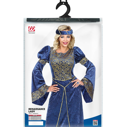 Widmann SRL Renaissance kostuum blauw