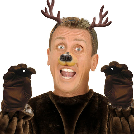 Widmann SRL Rendier gewei op haarband bruin