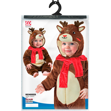 Widmann SRL Rendier kostuum pluche fluweel Santa