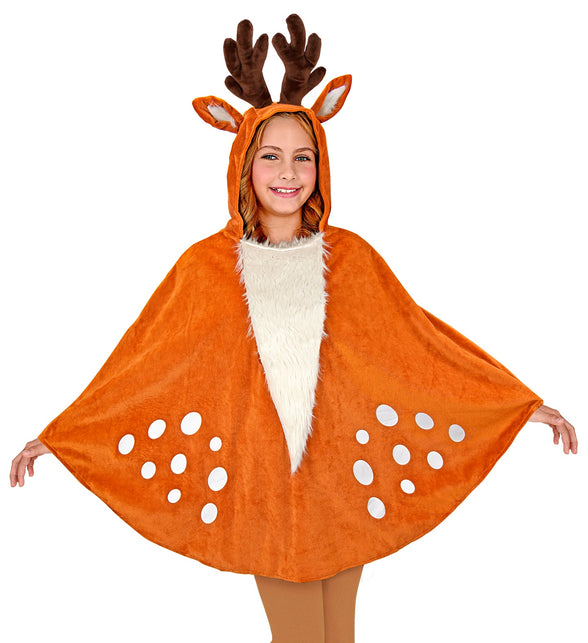 Widmann SRL Rendier poncho met muts kinderen