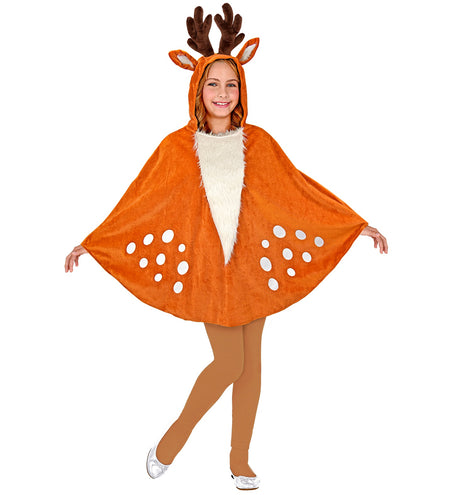 Widmann SRL Rendier poncho met muts kinderen