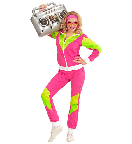 Widmann SRL Retro trainingspak roze/geel