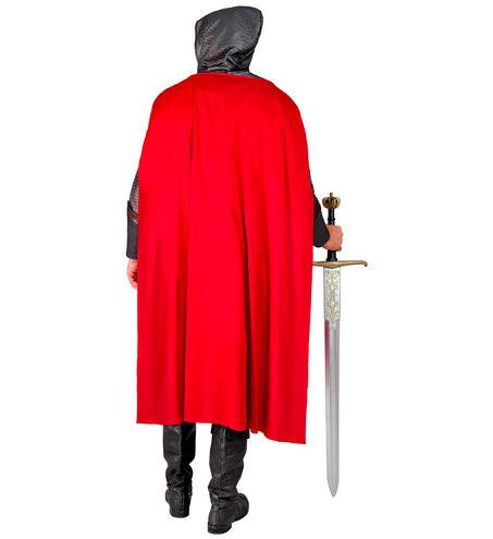 Widmann SRL Ridderkostuum  tuniek met capuchon en riem en cape