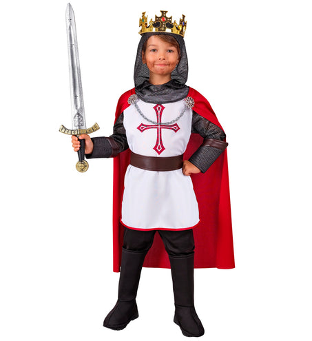 Widmann SRL Ridderkostuum voor kinderen  tuniek met kap en riem en cape