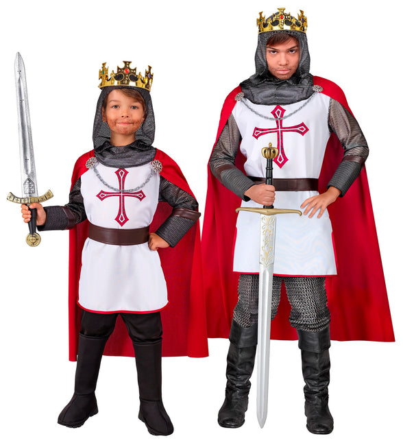 Widmann SRL Ridderkostuum voor kinderen  tuniek met kap en riem en cape