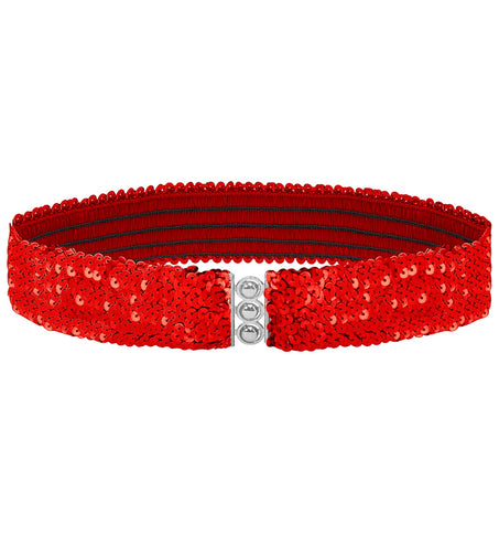 Widmann SRL riem pailletten rood