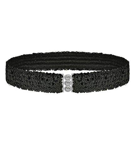 Widmann SRL riem pailletten zwart