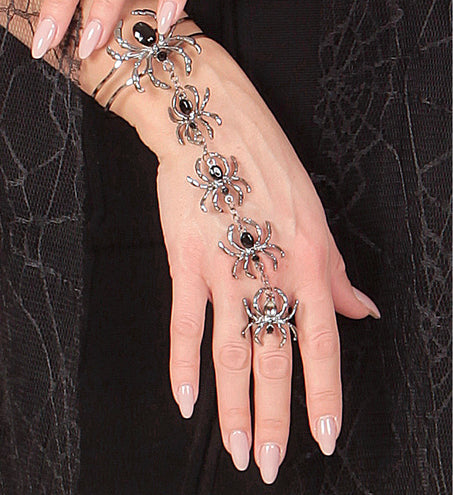 Widmann SRL Ring armband spinnen halloween