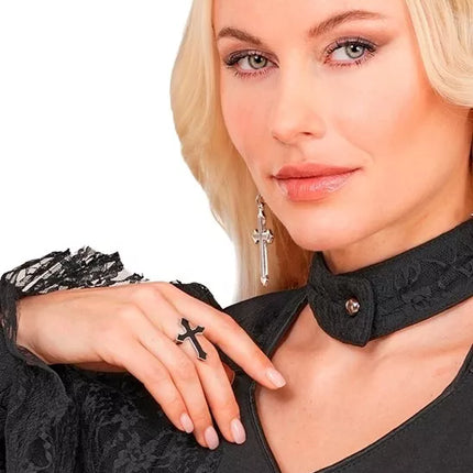 Widmann SRL Ring kruis zwart kostuum Olivia