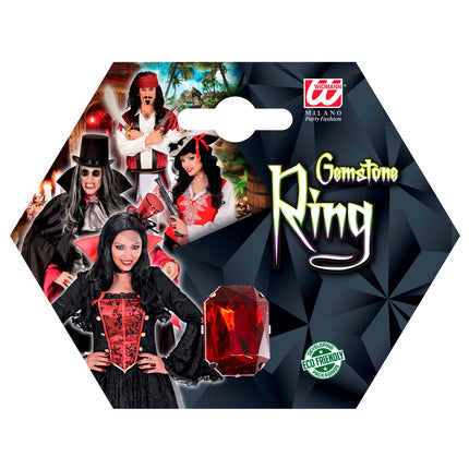 Widmann SRL Ring rood gemsteen sint