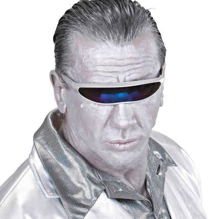 Widmann SRL Robot bril snelle planga zilver Science fiction