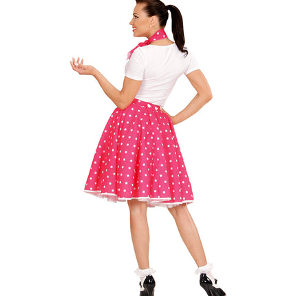 Widmann SRL Rock en Roll rokje roze met halsbandje