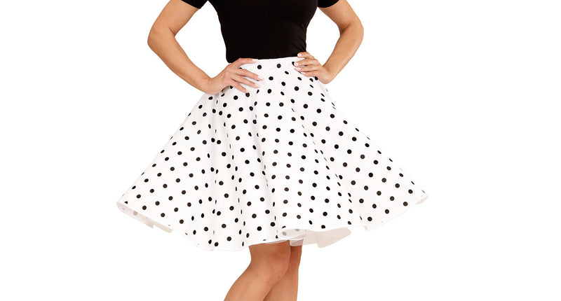 Widmann SRL Rock en Roll rokje wit met halsbandje