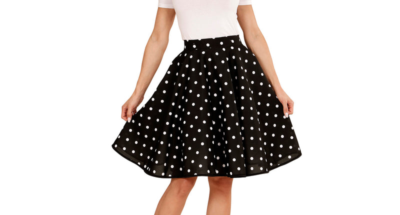 Widmann SRL Rock en Roll rokje zwart met halsbandje