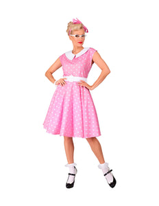 Widmann SRL Rock-'n- roll  fashion jurk roze 50s