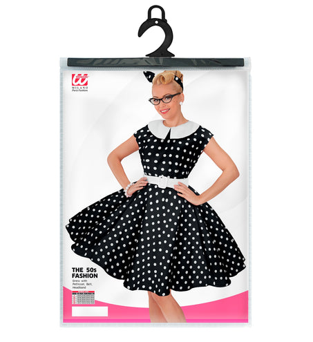 Widmann SRL Rock-'n-roll fashion jurk zwart