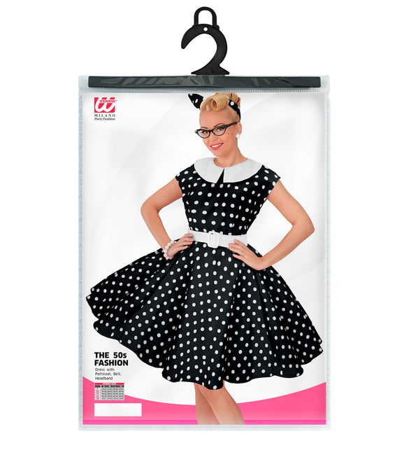 Widmann SRL Rock-'n-roll fashion jurk zwart