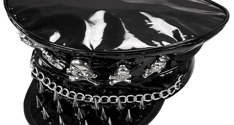 Widmann SRL Rocker hoed met schedeltje en ketting