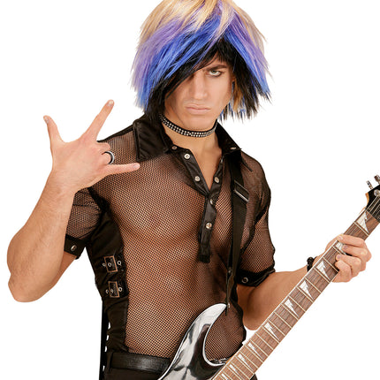 Widmann SRL Rocker pruik Emo