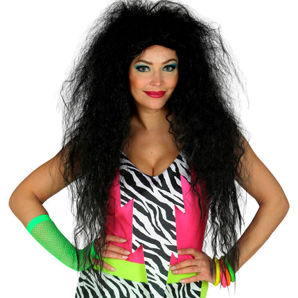 Widmann SRL Rockster pruik zwart dames