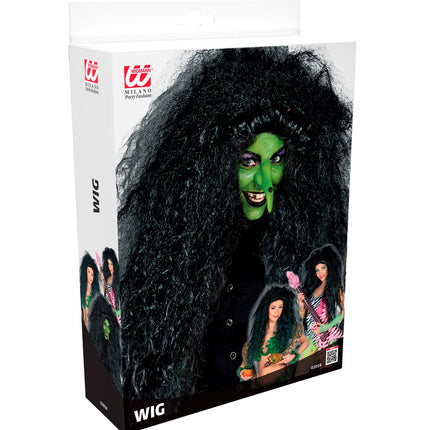 Widmann SRL Rockster pruik zwart dames